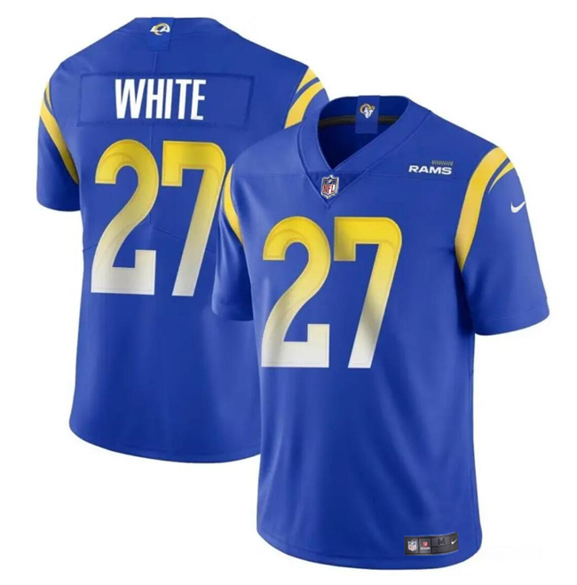 Youth Los Angeles Rams #27 Tre'Davious White Blue Vapor Untouchable Football Stitched Jersey